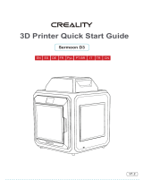 Creality Sermoon D3 3D Printer Guía del usuario