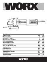 Worx WX713 Angle Grinder Manual de usuario