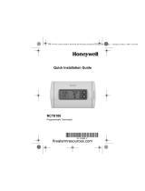 Honeywell RCT8100 Programmable Thermostat Guía del usuario