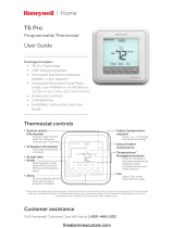 Honeywell Home T6 Pro Programmable Thermostat Guía del usuario