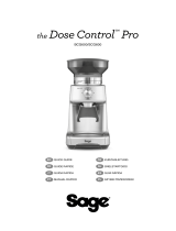 Sage SCG600 The Dose Control Pro Coffee Grinder Guía del usuario
