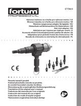 fortum 4770664 Nut Rivet Adapter Manual de usuario