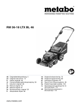 Metabo RM 36-18 LTX BL 46 Cordless Lawn Mower Instrucciones de operación