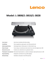 Lenco L-3828 Direct Drive Turntable Manual de usuario