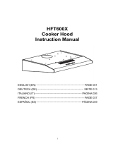 Hoover HFT600X Cooker Hood Manual de usuario