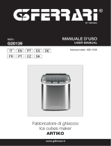 G3 Ferrari G20139 Ice Cubes Maker Machine Manual de usuario