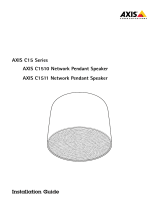 Axis Communications C1511 Network Pendant Speaker Instrucciones de operación