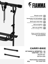 Fiamma 08754-02 Carry-Bike VW Crafter Frame Manual de usuario