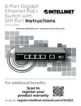 Intellinet 561822 5-Port Gigabit Ethernet PoE+ Switch Instrucciones de operación