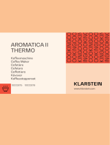 Klarstein 10032875 Aromatica II Thermo Coffee Maker Machine Manual de usuario