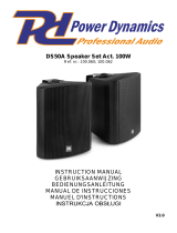 Power Dynamics 100.060 DS50A Speaker Set Manual de usuario