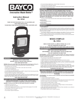 Bayco SL-1514 2-Pack 20-Watt LED Magnetic Stand Area Work Lights Manual de usuario