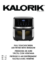 KALORIK 5-Quart Touchscreen Air Fryer Manual de usuario