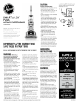 Hoover Expert Series Smart Wash Pet Plus Corded Deep Cleaner Vacuum El manual del propietario