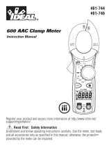 Ideal 600A AC Clamp-Pro™ Clamp Meter Instrucciones de operación