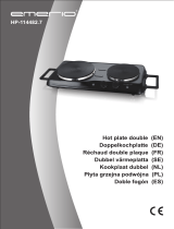 Emerio Doppelkochplatte "HP-114482.7", Schwarz, Ø 18,5 und 15,5 cm, 2500 Watt Manual de usuario