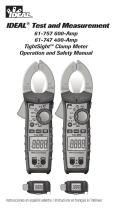 Ideal 600A AC/DC TRMS TightSight® Clamp Meter Manual de usuario