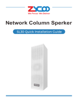 Zycoo SL30 Network Column Speaker Quick Guía de instalación