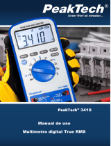 PeakTech 3410 Manual de usuario