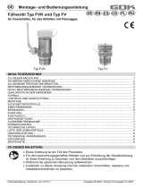 GOK Filler valve Instrucciones de operación