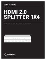 Black Box VSP-HDMI2-1X2 Manual de usuario