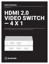Black Box VSW-HDMI2-4X1 El manual del propietario