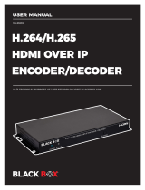 Black Box H.264 Hdmi Over IP Encoder and Decoder Manual de usuario
