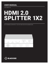 Black Box VSP-HDMI2-1X2 El manual del propietario