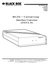 Black Box RS-232 Current Loop Interface Converter 232/CL-E Manual de usuario