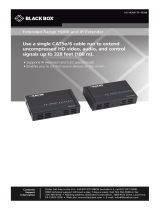 Black Box VX-HDMI-TP-100M Extended Range HDMI and IR Extender Manual de usuario