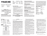 Black Box ME661A-MST Extender Fiber Manual de usuario