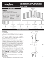 Deckorators Contemporary Continuous Top Rail Bracket Guía de instalación