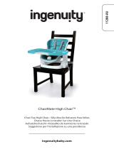 ingenuity SmartClean ChairMate High Chair - Slate El manual del propietario