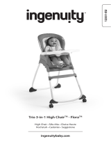 ingenuity Trio 3-in-1 High Chair - Flora the Unicorn El manual del propietario