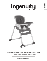 ingenuity Full Course SmartClean 6-in-1 High Chair – Slate El manual del propietario