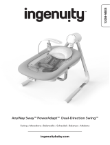 ingenuity AnyWay Sway Dual-Direction Portable Swing - Spruce El manual del propietario
