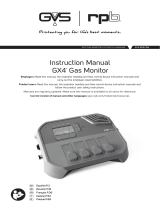 RPB GX4 Gas Monitor Manual de usuario