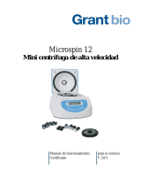Grant Instruments Microspin 12 High-speed Microcentrifuge Manual de usuario