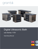 Grant Instruments XUB Digital Ultrasonic Bath Range Manual de usuario