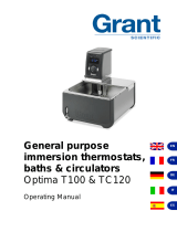 Grant Optima TC120 Heated Circulating Bath Manual de usuario