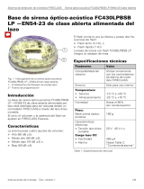 FireClass Base de sirena óptico-acústica FC430LPBSB LP —EN54-23 Manual de usuario