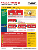 VULCAN & WOLF Fryer Filtering Computer Contrrols Guía de inicio rápido