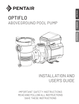 Pentair Pool OptiFlo Aboveground Pool Pump El manual del propietario