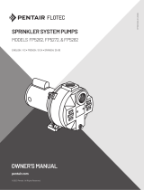 Flotec FP5262, FP5272, & FP5282 Sprinkler Systems Pumps El manual del propietario