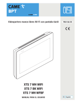 CAME XTS 7 WH WIFI, XTS 7 BK WIFI, XTS 7 WH WFBF Manual de usuario