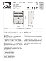CAME 002ZL19F Guía de instalación
