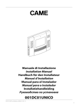 CAME DC01UNICO Guía de instalación
