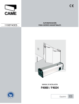 CAME F4000 Guía de instalación