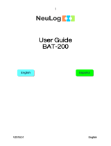 NeuLog BAT-202 Guía del usuario