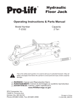 Pro-Lift F-2332 El manual del propietario